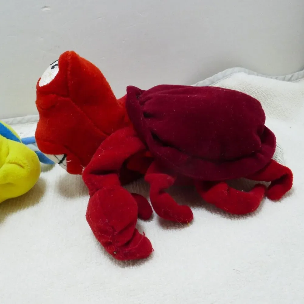 Disney The Little Mermaid Sebastian & Flounder Bean Bag Plush